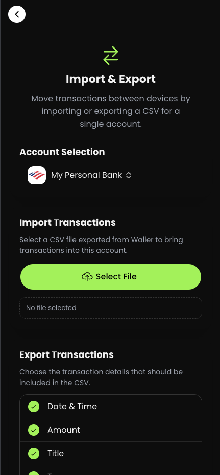 Waller Import/Export